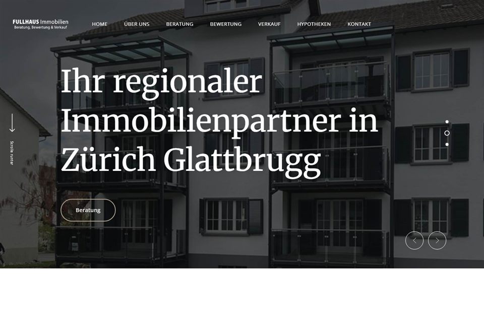 Website von Fullhaus Immobilien